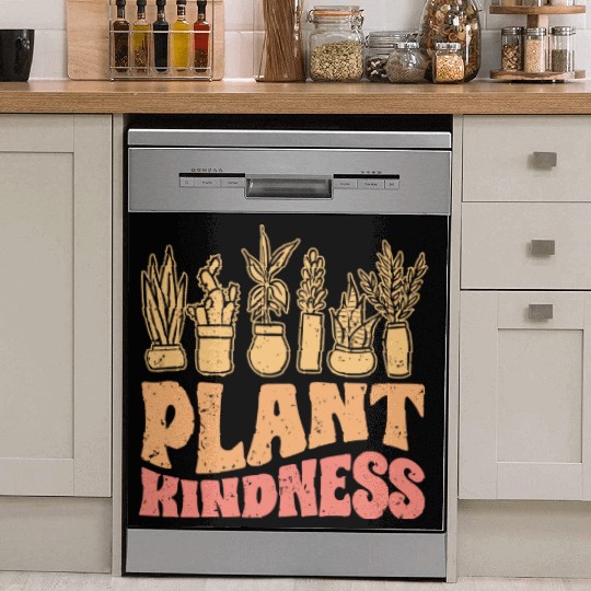 Plant Kindness Vintage Plant Lover For Kind Dish Washer Covers