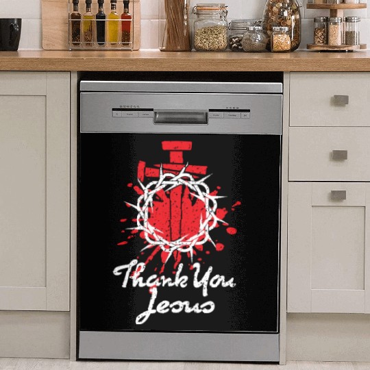 Thank You Jesus Love Jesus ChristianChristmas Dish Washer Covers