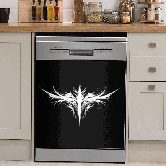 Cyber Sigilism Lightning Bolt Tattoo Design Dish Washer Covers