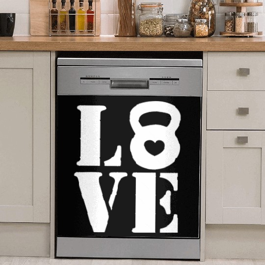 Love Workout Fitness Gym Dish Washer Covers