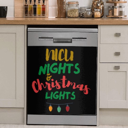 NICU Christmas | NICU nights & Christmas Lights Dish Washer Covers