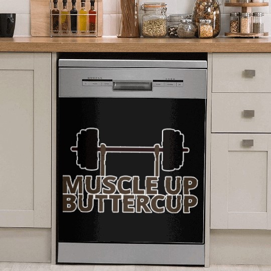 Muscle Up Buttercup 4 Dish Washer Covers
