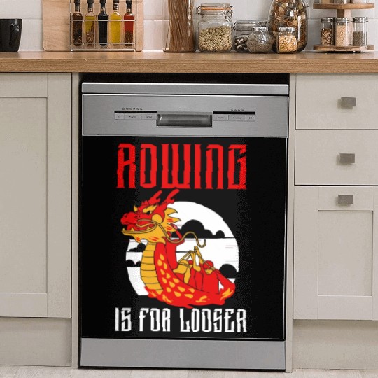 Funny Dragon Boat Racing Paddle Dish Washer Covers