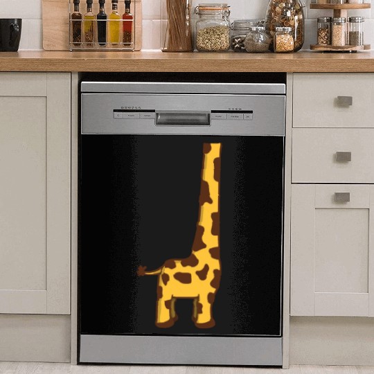 Funny Giraffe Without Head Cool Halloween Costume Dish Washer Covers