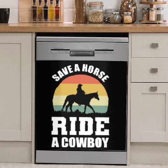Ride a Cowboy Equestrian Gift Dish Washer Covers
