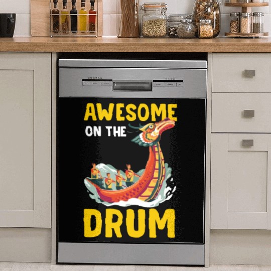 Funny Dragon Boat Racing Paddle Dish Washer Covers