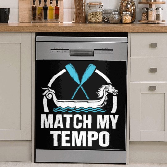 Funny Dragon Boat Racing Paddle Dish Washer Covers