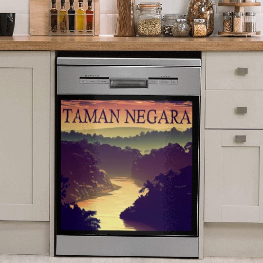 Malaysia Taman Negara National Park Sunset Warm Dish Washer Covers