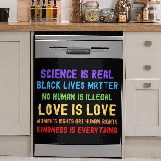 Science Is Real Black Lives Matter Dish Washer Covers