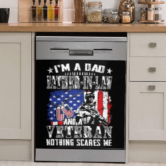 I m A Dad Father In Law And A Veteran Nothing Dish Washer Covers