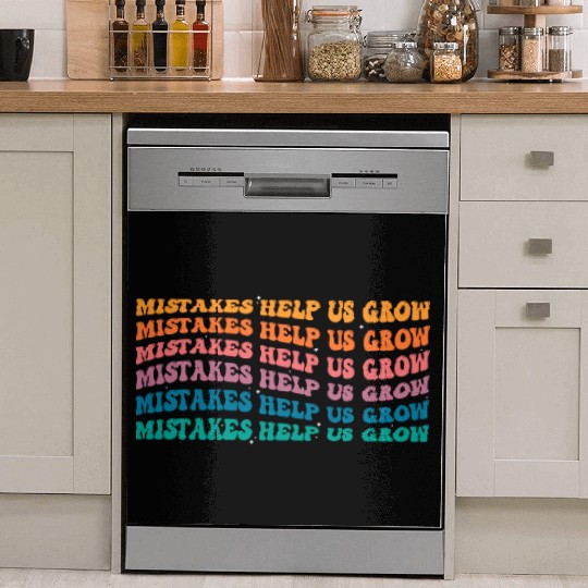 Groovy Mistakes Help Us Grow - Back To School Dish Washer Covers