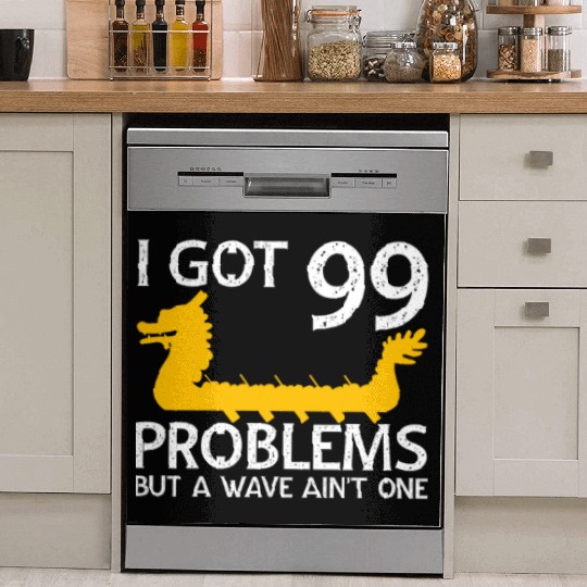 Funny Dragon Boat Racing Paddle Dish Washer Covers