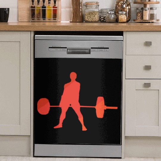 Weightlifting Gym Deadlift Muscle Giant Dish Washer Covers