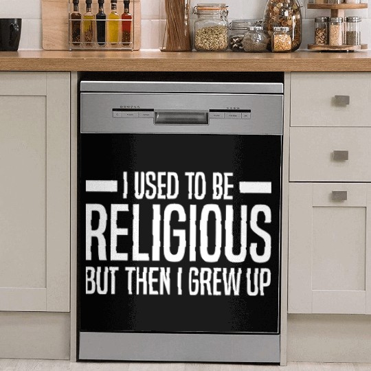 Atheist Sayings | Atheism Skeptic Gifts Dish Washer Covers