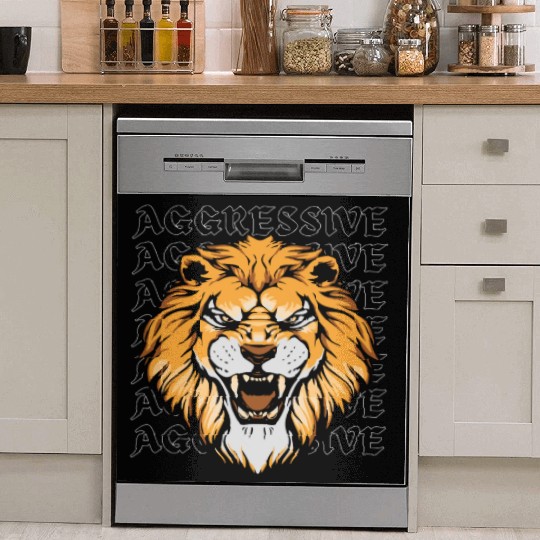 Lion, Motivational Workout Dish Washer Covers
