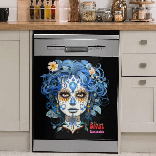 Day of the Dead Divas - Esmeralda Dish Washer Covers