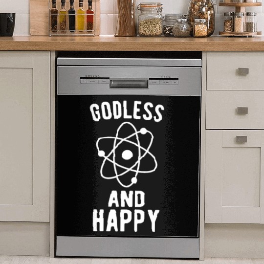 Atheist Atheism Anti Religion Securalism God Sucks Dish Washer Covers