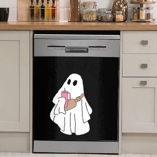 Boo Jee Stanley Tumbler Inspired Ghost Dish Washer Covers