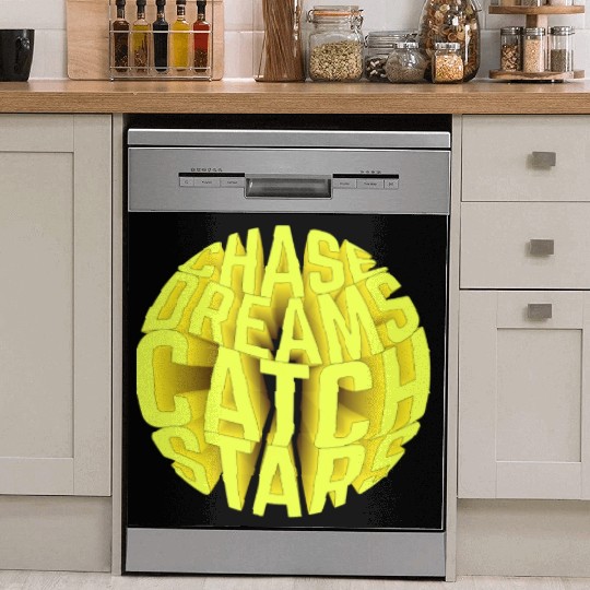 Circle typography Dish Washer Covers