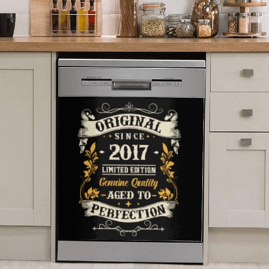 Retro 6th Birthday Present Dish Washer Covers