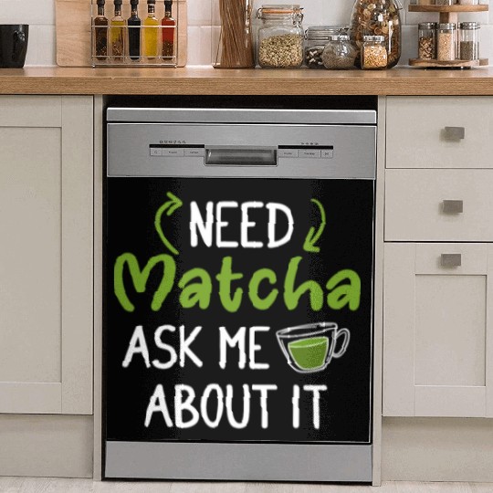 Green Tea Lover Japanese Matcha Latte Drink Matcha Dish Washer Covers