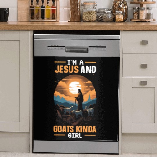 Goat Lover Kid Ranch Wool Farm Animal Farming Dish Washer Covers