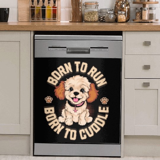 Born to Run Born to Cuddle Dish Washer Covers