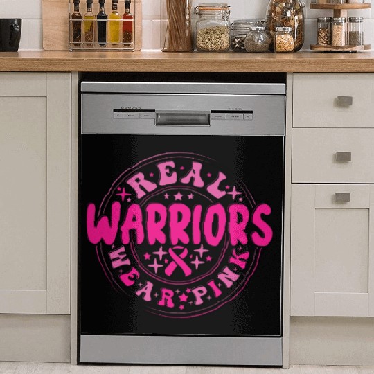 Real Warriors Wear Pink Dish Washer Covers