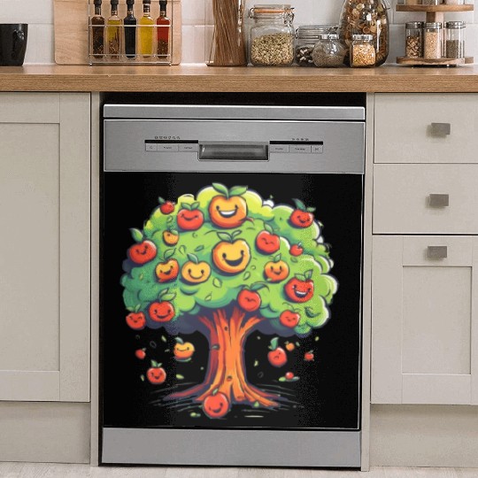 Apples Tree Fruit Orchard Apple Picking Cute Dish Washer Covers