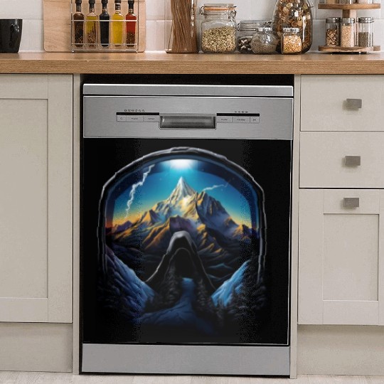 Skiing Ski Googles Mountains Alps Skier Dish Washer Covers