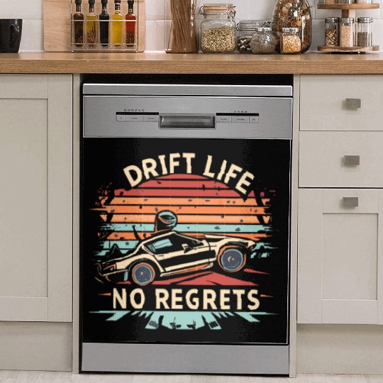 Vintage Drift Life No Regrets Dish Washer Covers