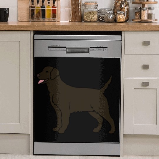 Chocolate Labrador Gift For Dog Lover Dish Washer Covers