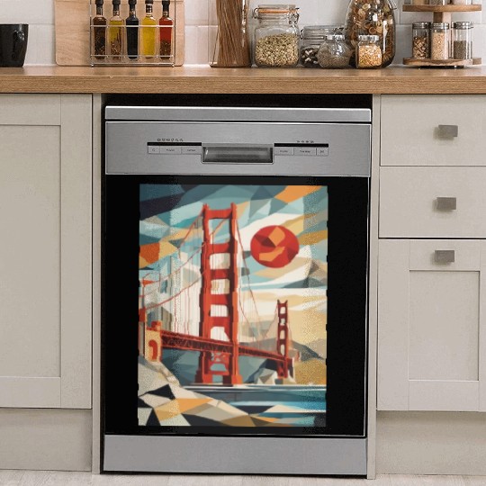 Golden Gate Bridge California Dish Washer Covers, Golden Gate