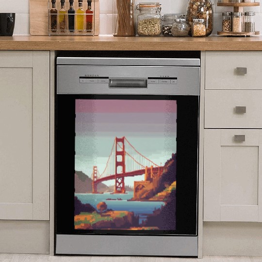 Golden Gate Bridge California Dish Washer Covers, Golden Gate