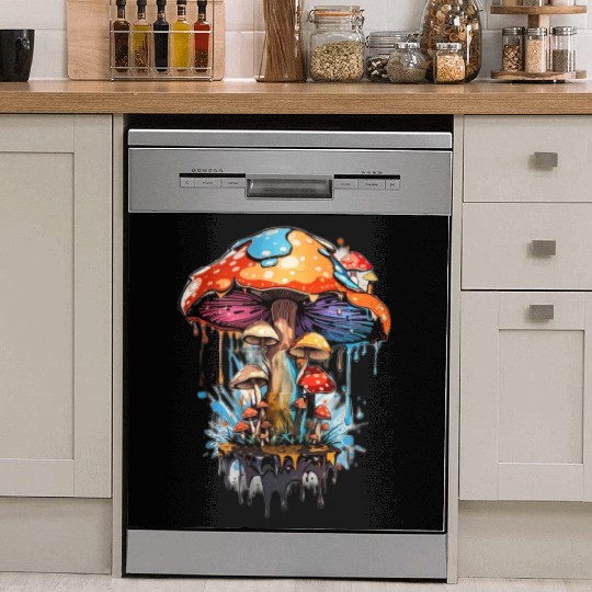 Step into the Enchanted Woodland: Psychedelic Dish Washer Covers