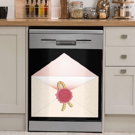 beautiful envelope with an elegant seal Dish Washer Covers