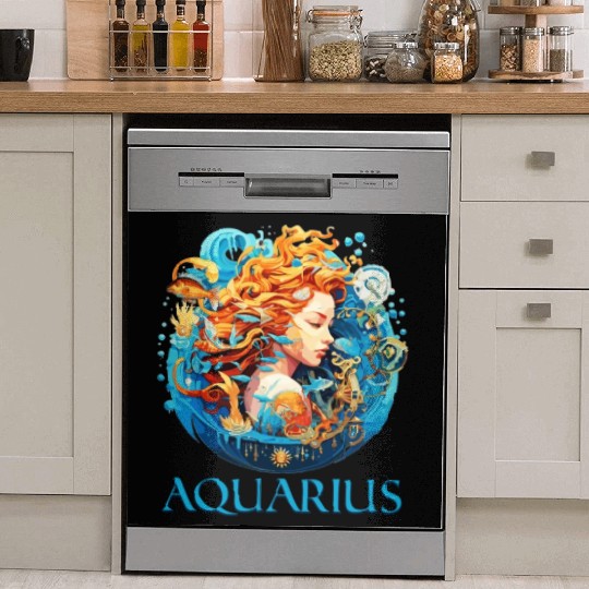 Embrace Your Aquarius Identity: Aquarius Pride Dish Washer Covers