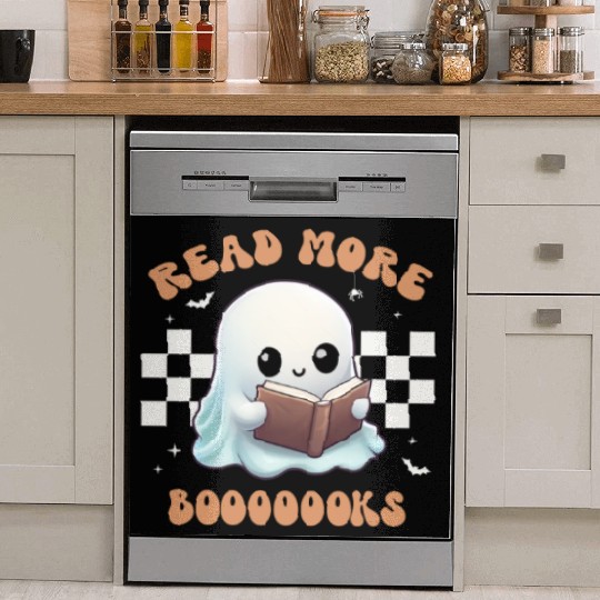 Read More Booooks | Book Lover | Funny Teacher Dish Washer Covers