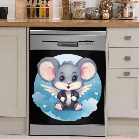 Mouse Angel Wings Rat Dish Washer Covers