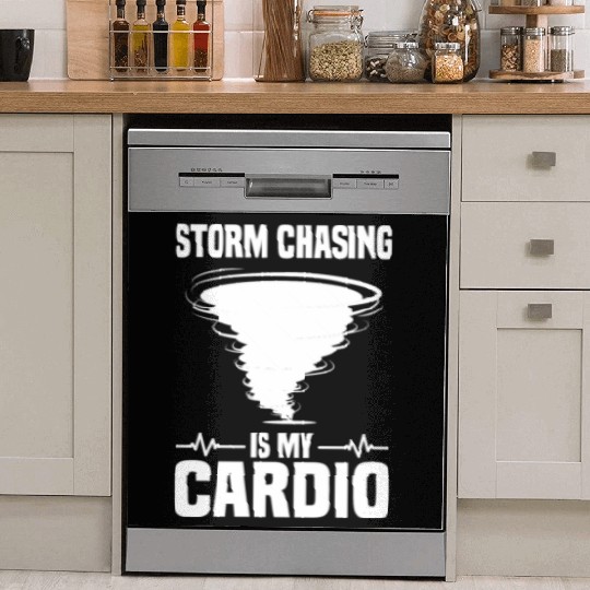 Storm Chaser Sayings | Thunderstorm Meteorologist Dish Washer Covers