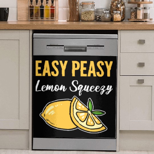 Easy Peasy Lemon Lemonade Vendor Gift Dish Washer Covers