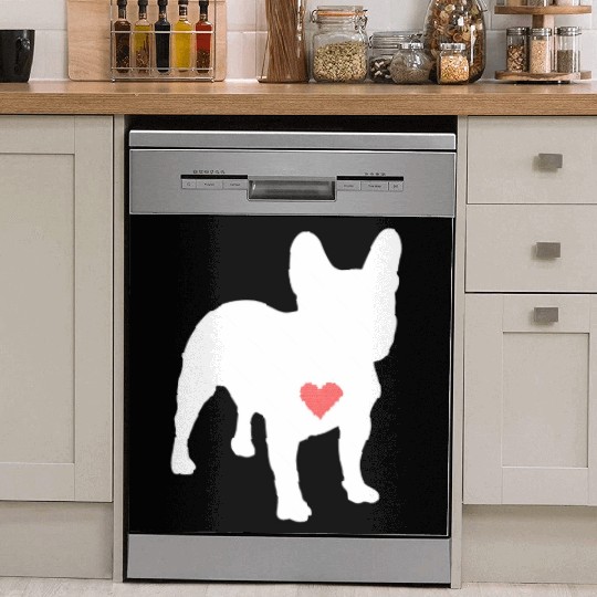 I Heart My Frenchie Dish Washer Covers