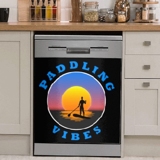 Paddling Vibes - Sun - Paddle Boarder Dish Washer Covers