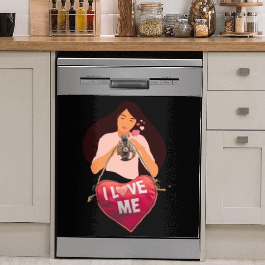 i love me , i heart me Dish Washer Covers , i love myself