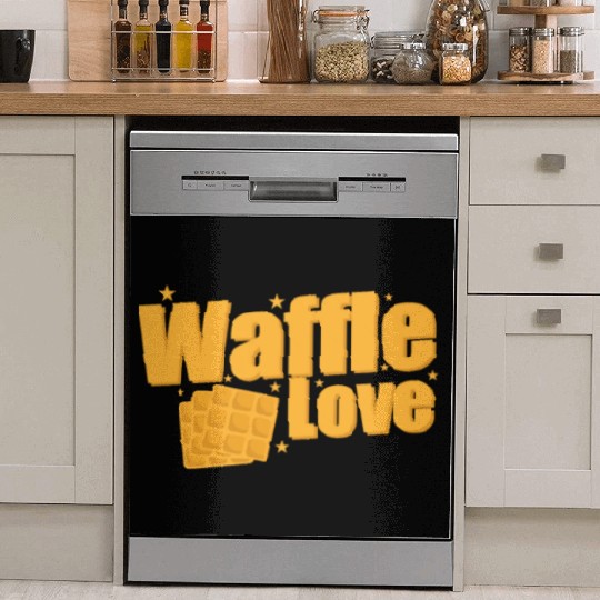 Waffle Love Snack Pastry Baker Dish Washer Covers