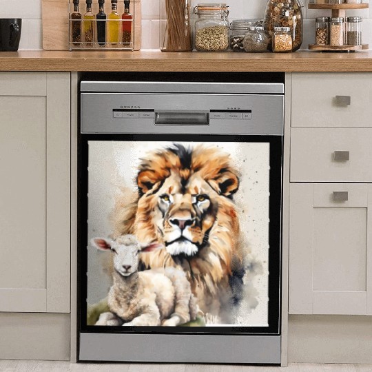 Lion and Lamb Christian Apparel Dish Washer Covers