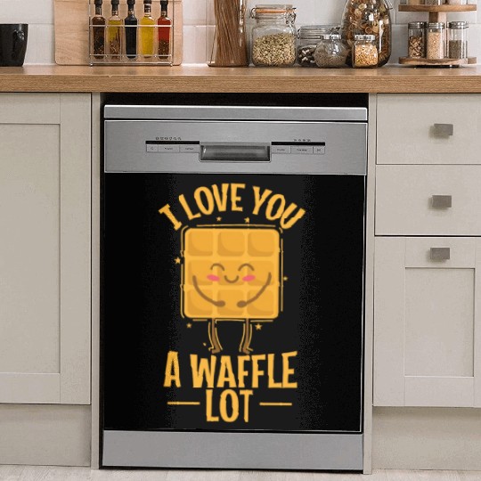 I Love You a Waffle Lot Pastry Pastry Snack Dish Washer Covers