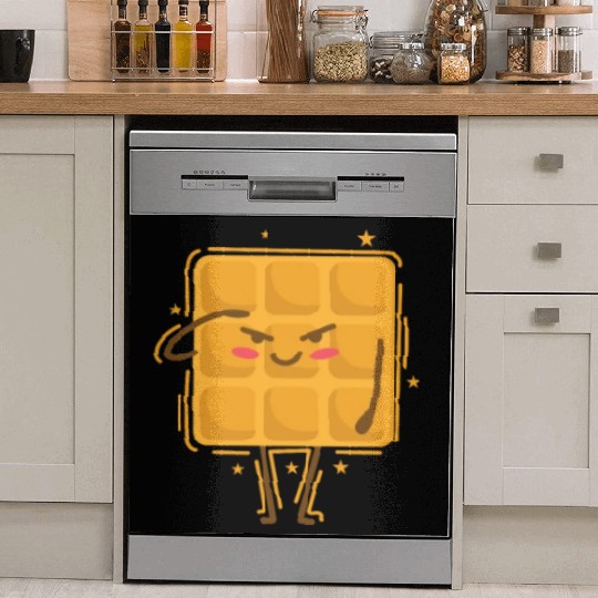 Waffle salutes Pastry Snack Dish Washer Covers