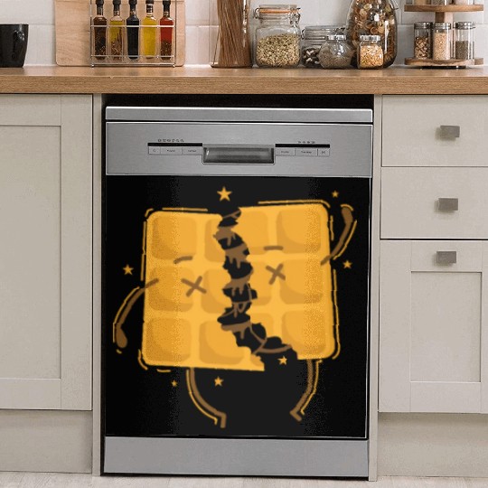 filled Waffle Dough Pastry Baker Snack Dish Washer Covers