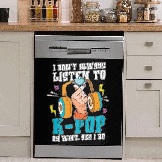 I do not always hear K Pop Funny Gift K Pop Dish Washer Covers